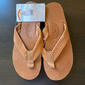 NWT Ladies Double Layer Classic Rainbow Sandals